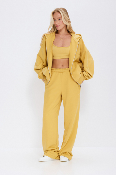 Палаццо из бархатистого хлопка ABDA, цвет: сафари, 312609102970 купить онлайн