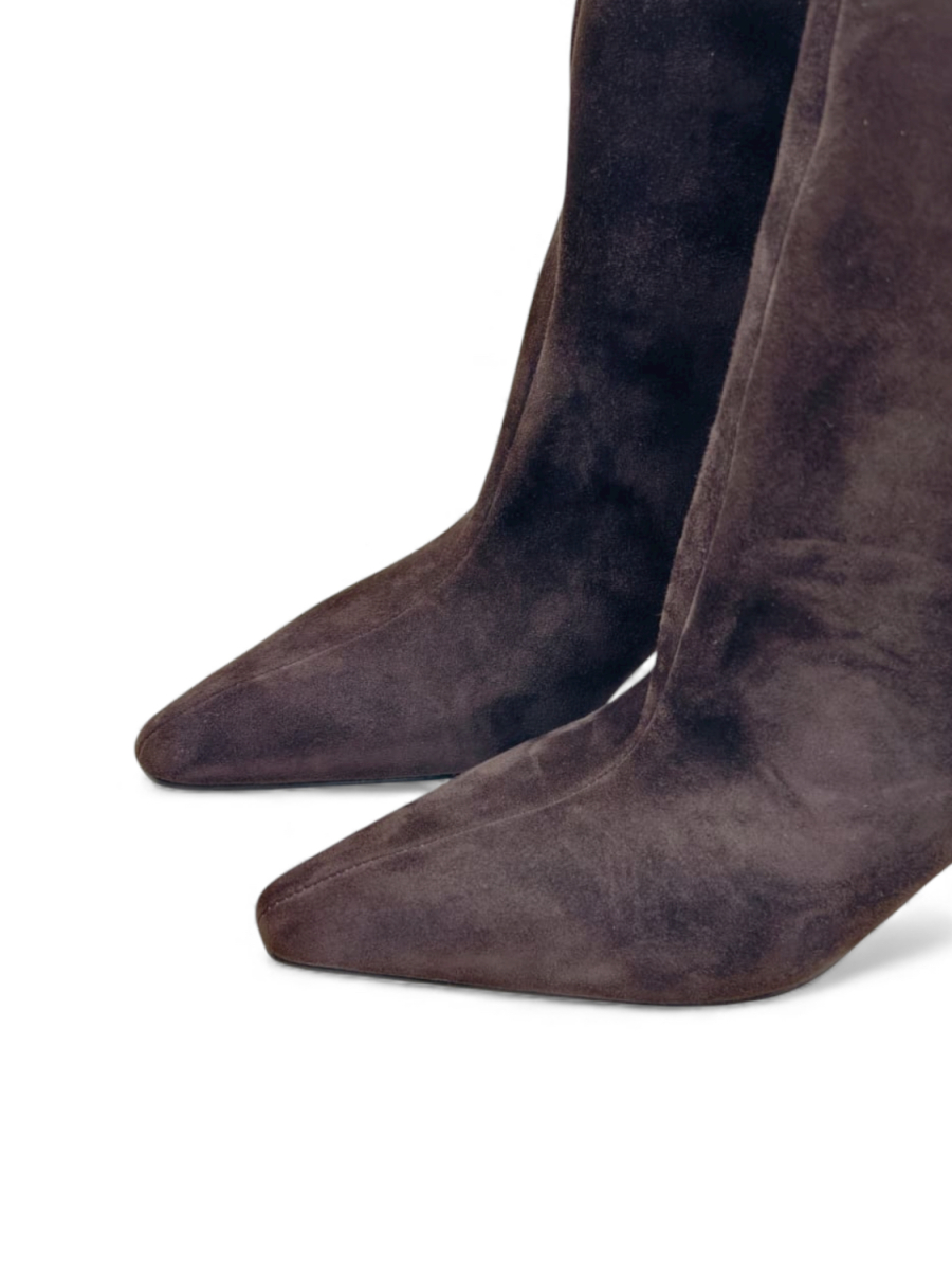 Ботильоны демисезонные из натуральной замши GRANDERA, цвет: коричневый x83296-1-z10r (889) купить онлайн