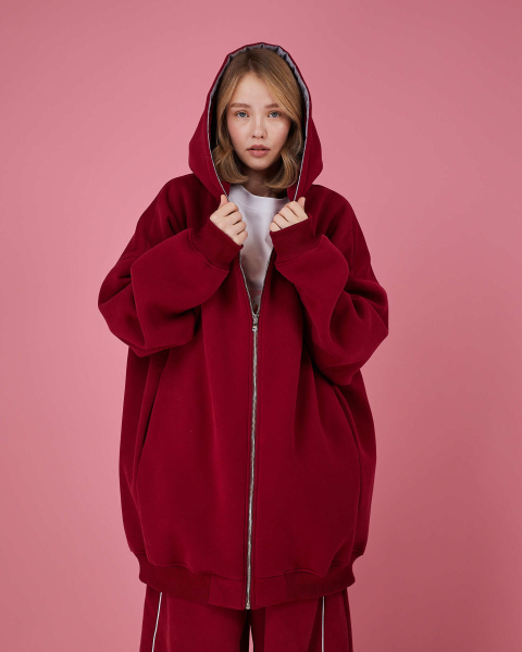 Табуха зип брусника TABOO, цвет: Бордовый, Tz01 купить онлайн