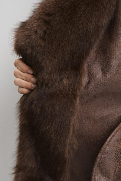 Шуба FURRIX ENEVOO, цвет: коричневый, 07105 купить онлайн