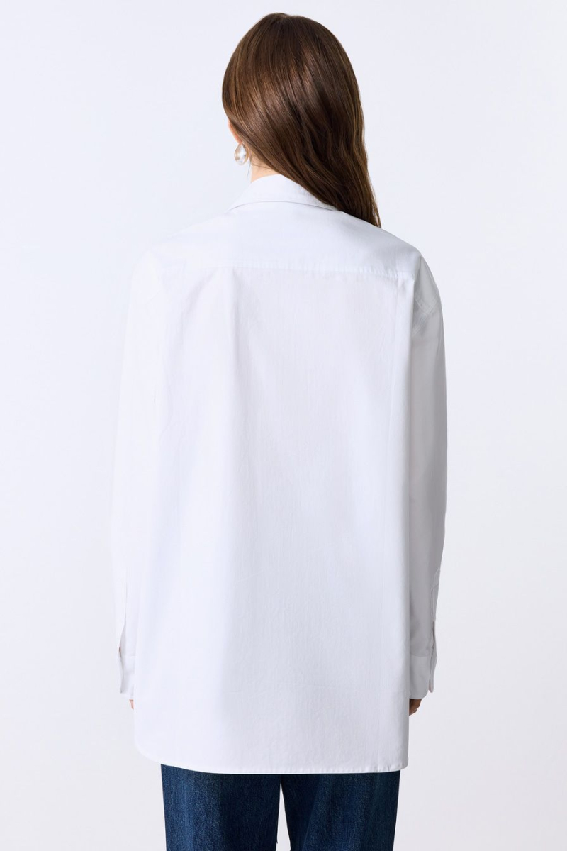 Рубашка из 100% хлопка TOPTOP, цвет: белый, TT.021.16925.100 купить онлайн