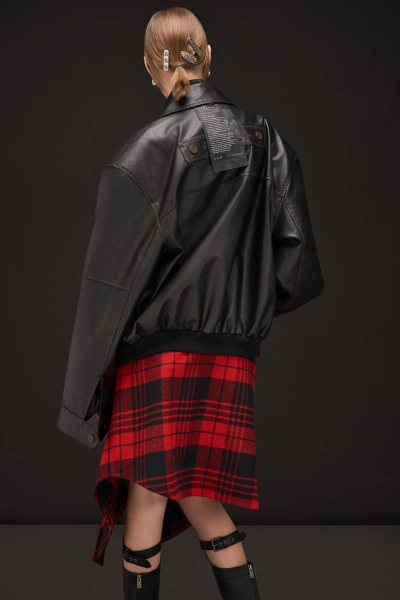 Бомбер "SIGNAL" из веган кожи p.p.s., цвет: черный винтажный, 1010.10.00.BLK2 купить онлайн