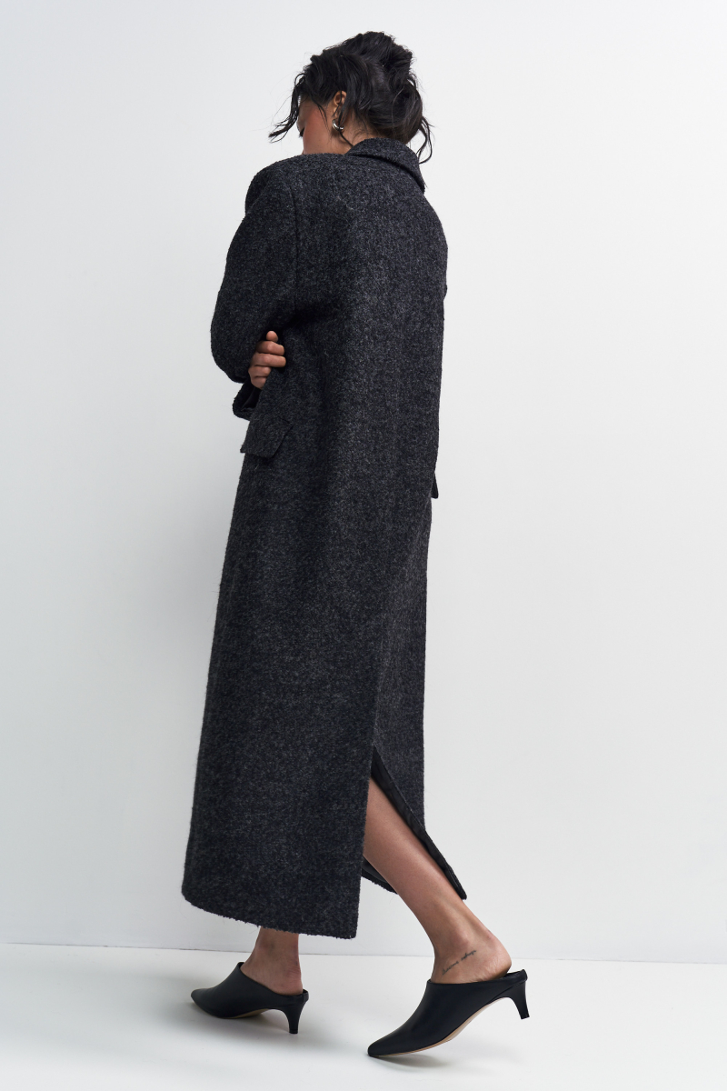 Пальто-макси Erist store, цвет: Черный, НФ-00003231 купить онлайн