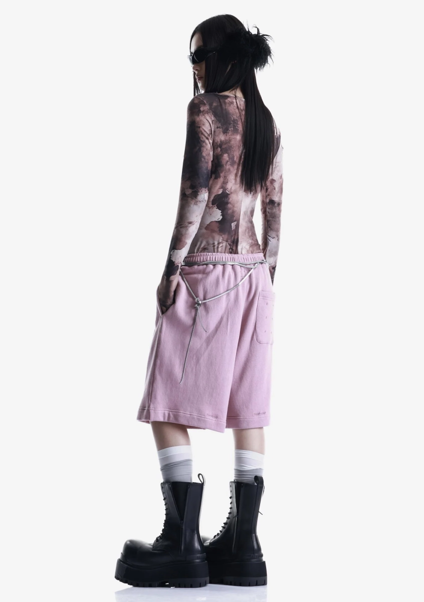 Боди из сетчатой ткани KRAKATAU, цвет: коричневый, Tw133-7 купить онлайн