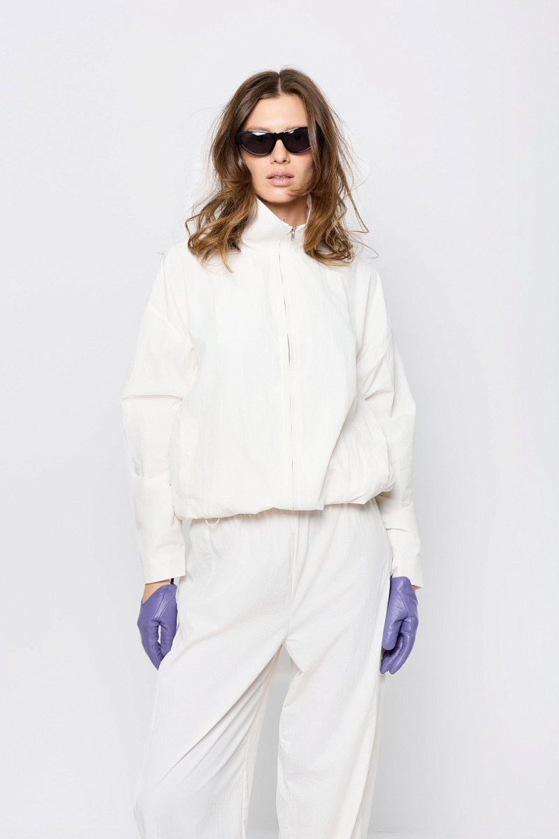 Ветровка из облегченной ткани Ricoco, цвет: молочный, 6055/3 купить онлайн