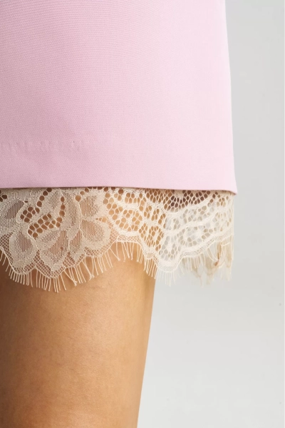 Юбка с кружевом Pink Erist store, цвет: розовый, НФ-00002005 купить онлайн