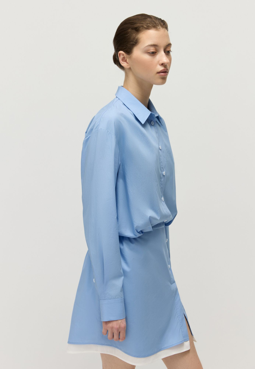 Платье-рубашка AROUND, цвет: голубой, 2214_461C01 купить онлайн