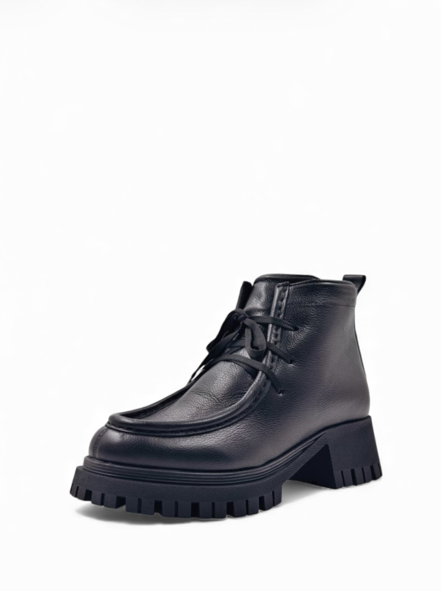 Ботинки зимние из натуральной кожи GRANDERA, цвет: Черный 088-1291-569 (905) купить онлайн