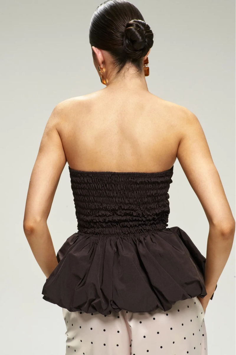 Топ-корсет с баской Choco Erist store, цвет: шоколадный, НФ-00002965 купить онлайн