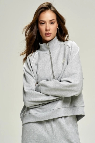 Анорак с кантом Grey Melange Erist store, цвет: серый, НФ-00002837 купить онлайн
