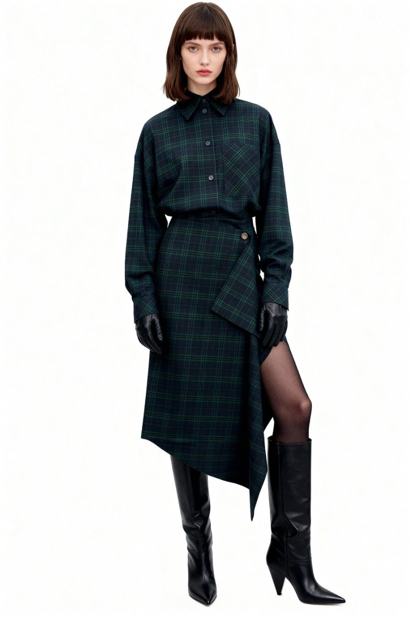 Юбки-миди асимметричного кроя