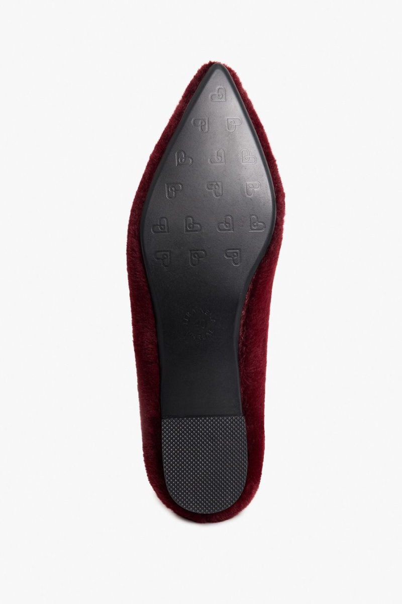 Балетки из экомеха Lera Nena, цвет: Бордовый LNU.106.18618.330 купить онлайн