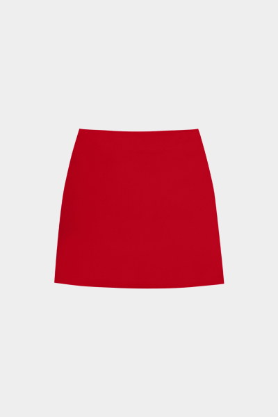 Юбка мини из костюмной ткани REFERT, цвет: красный, 07-2889/2-2511 купить онлайн