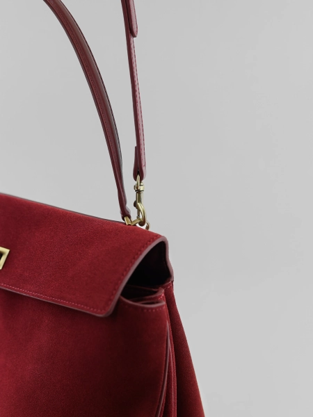 Сумка SANDRA MEDIUM brand salad, цвет: suede cranberry J-704-PHR 7911 купить онлайн