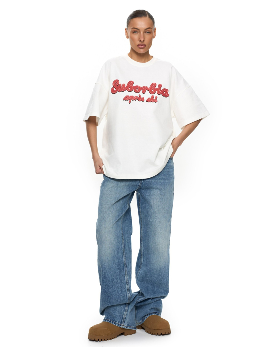 Футболка APRES SKI Suborbia, цвет: white-red, 006519 купить онлайн