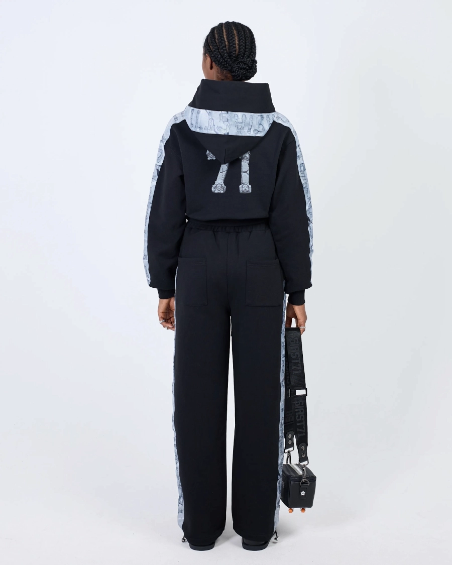 Джоггеры с лампасами ASIA ST 71, цвет: Черный, Ast71.jogg-flying-black купить онлайн