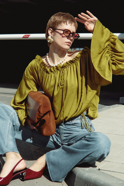 Блуза VESNA MIA AIM, цвет: лайм, MIA535 купить онлайн