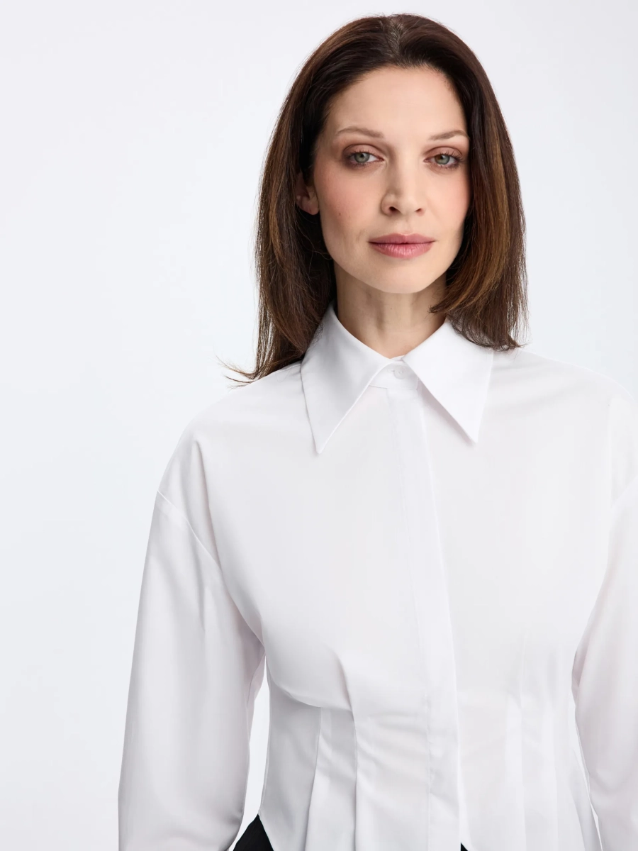 Рубашка с асимметричным кроем ANNA PEKUN, цвет: белый, 31.2630.100 купить онлайн