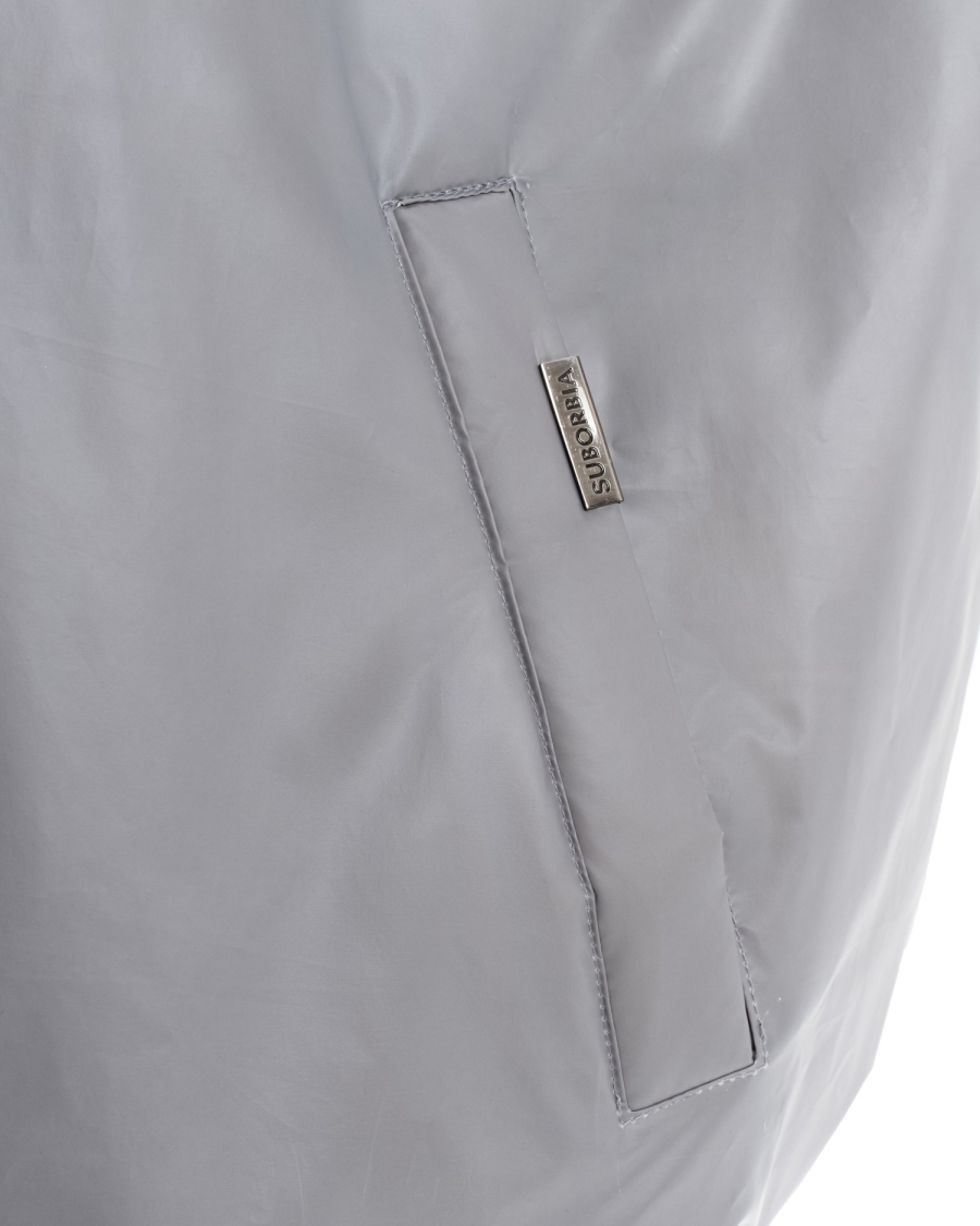 Бомбер с эффектом термохрома Suborbia, цвет: серо-белый, 006938 купить онлайн