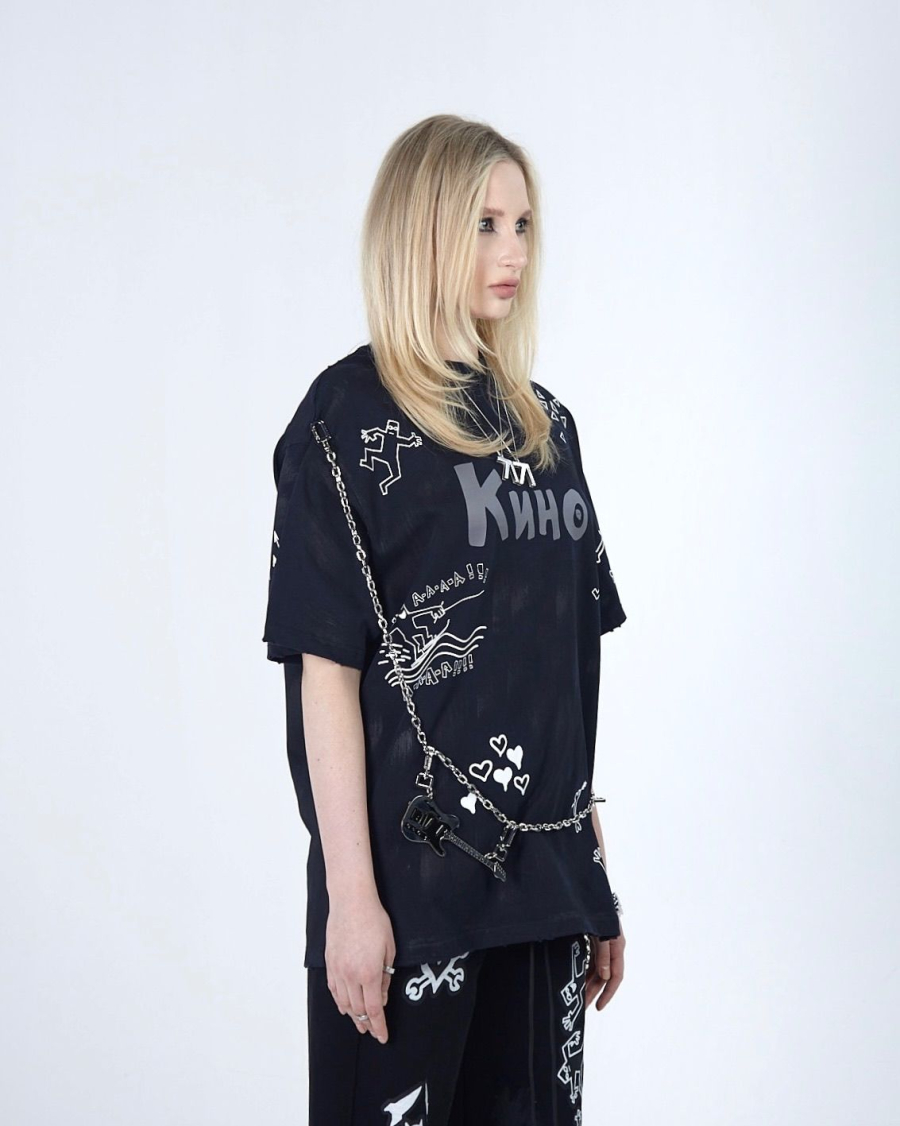 Футболка KINO DRAWINGS 380 GR NAVY ASIA ST 71, цвет: синий, Ast71.kino-tt-draw-navy купить онлайн