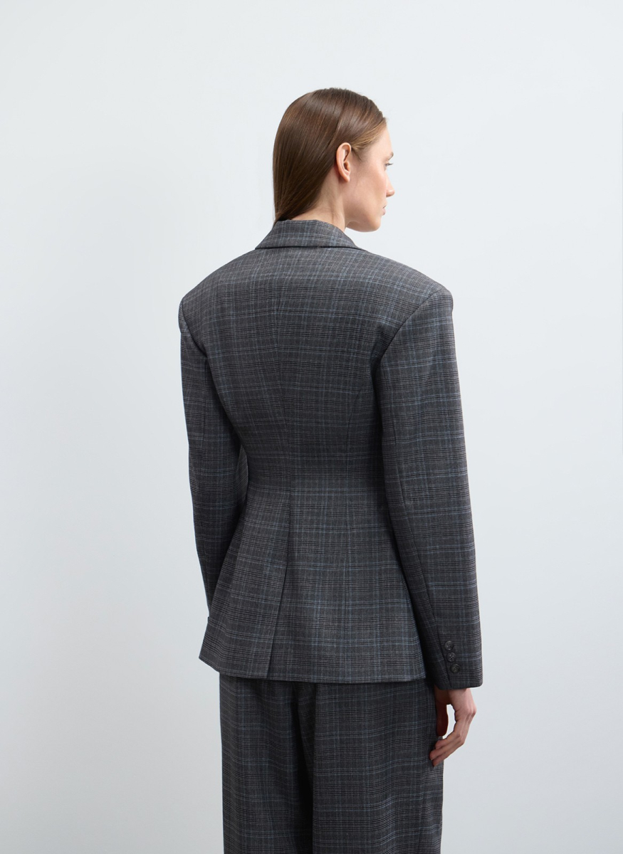 Жакет приталенный с акцентными плечами ALL WE NEED, цвет: мультиколор, 2602W1262-47 купить онлайн