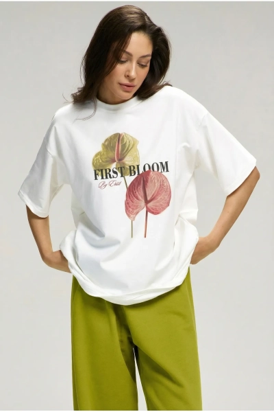 Футболка First Bloom White Erist store, цвет: белый, НФ-00003147 купить онлайн