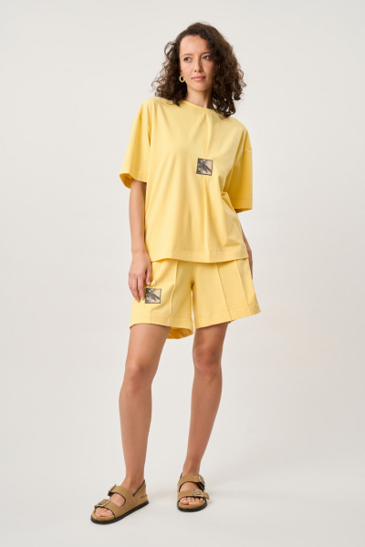Футболка Sand FASHION REBELS, цвет: Желтый, FR24SS1TS200W330YL купить онлайн