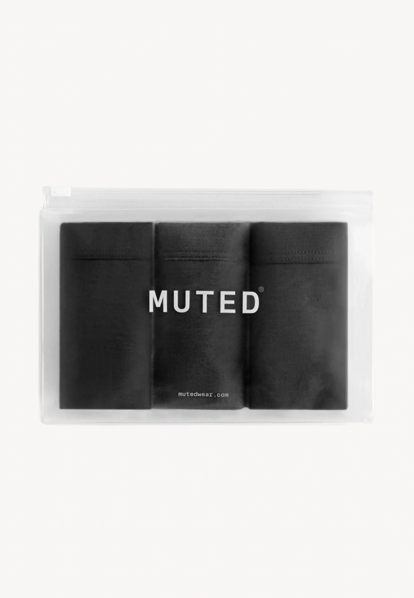 Набор женских трусов стринги, 3 шт. MUTED, цвет: Черный 905423.WPAN0033-Black купить онлайн