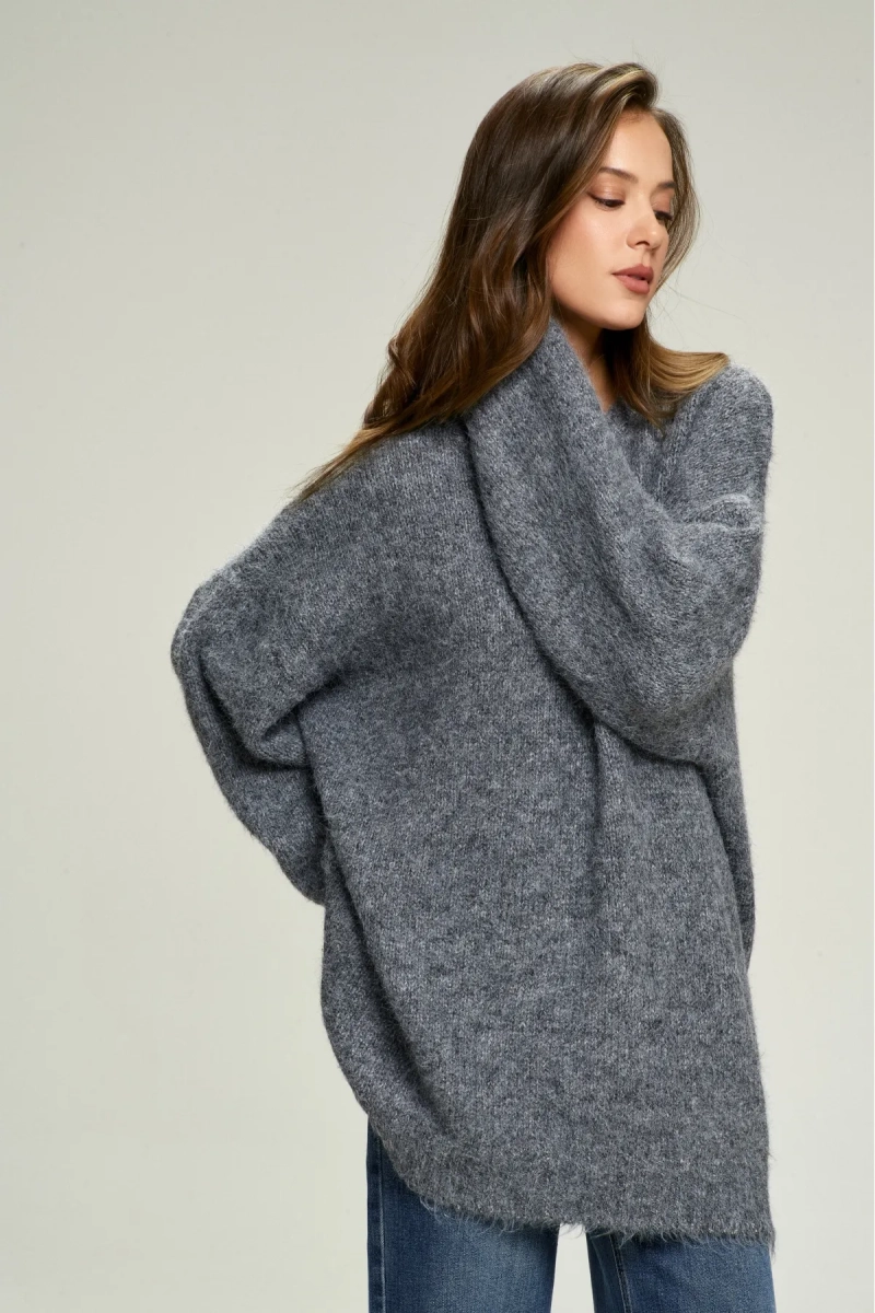 Джемпер Oversized из смесовой шерсти Grey Erist store, цвет: серый, НФ-00002932 купить онлайн
