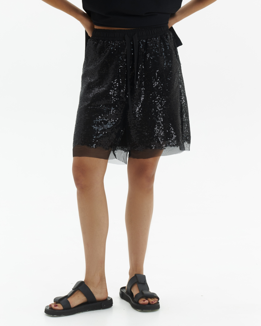 Шорты пайетки Anmuse, цвет: Черный, SH23W37-BLC купить онлайн
