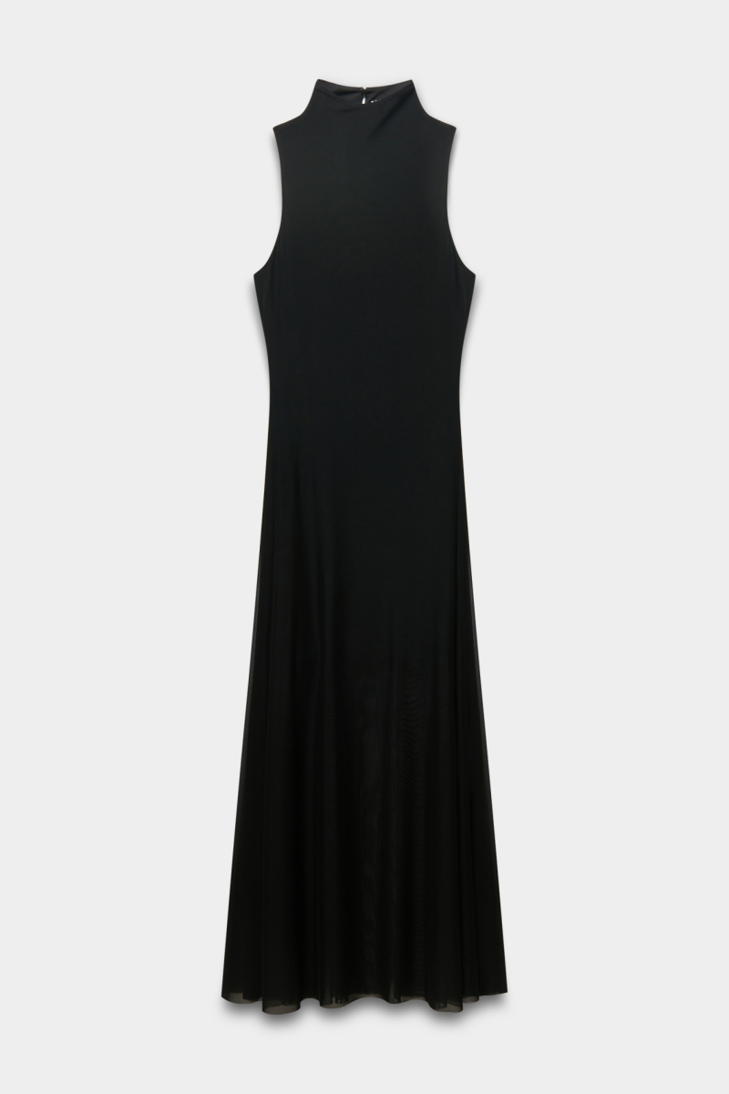 Платье с воротом из сетки REFERT, цвет: Черный, 08-4094/1-2511 купить онлайн