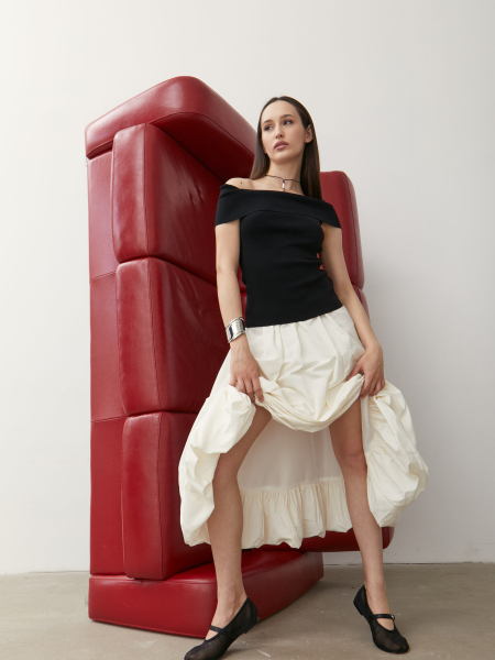 Топ с открытыми плечами Kelly Marou, цвет: Черный, Mar1_0524_04 купить онлайн