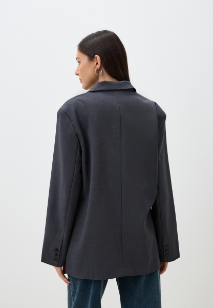 Пиджак со смещенной застежкой ENEVOO, цвет: серый, 02538 купить онлайн
