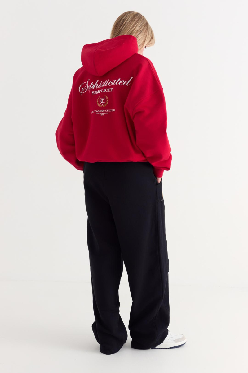 Худи на молнии Simplicity CULT, цвет: красный,  купить онлайн