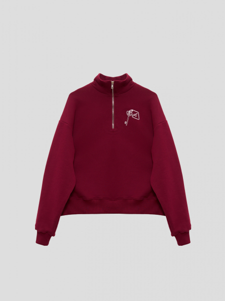 Свитшот "KEY" MIARTLAND, цвет: Бордовый, НФ-00000592 купить онлайн