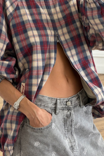 Олимпийка в клетку Label .B, цвет: сине-красный, Jc.01.4.0126/3BL/R купить онлайн