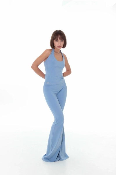 Легинсы клеш из бифлекса GARCHIT, цвет: голубой, GARBifLegB купить онлайн