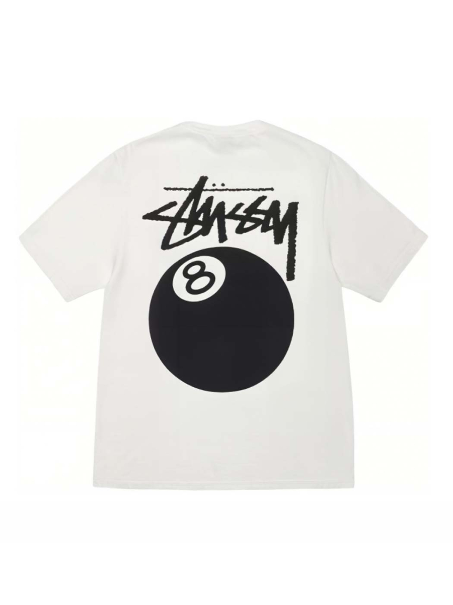 Футболка Stussy 8 Ball Tee shvetsov store, цвет: белый,  купить онлайн