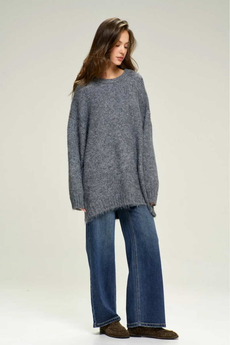Джемпер Oversized из смесовой шерсти Grey Erist store, цвет: серый, НФ-00002932 купить онлайн