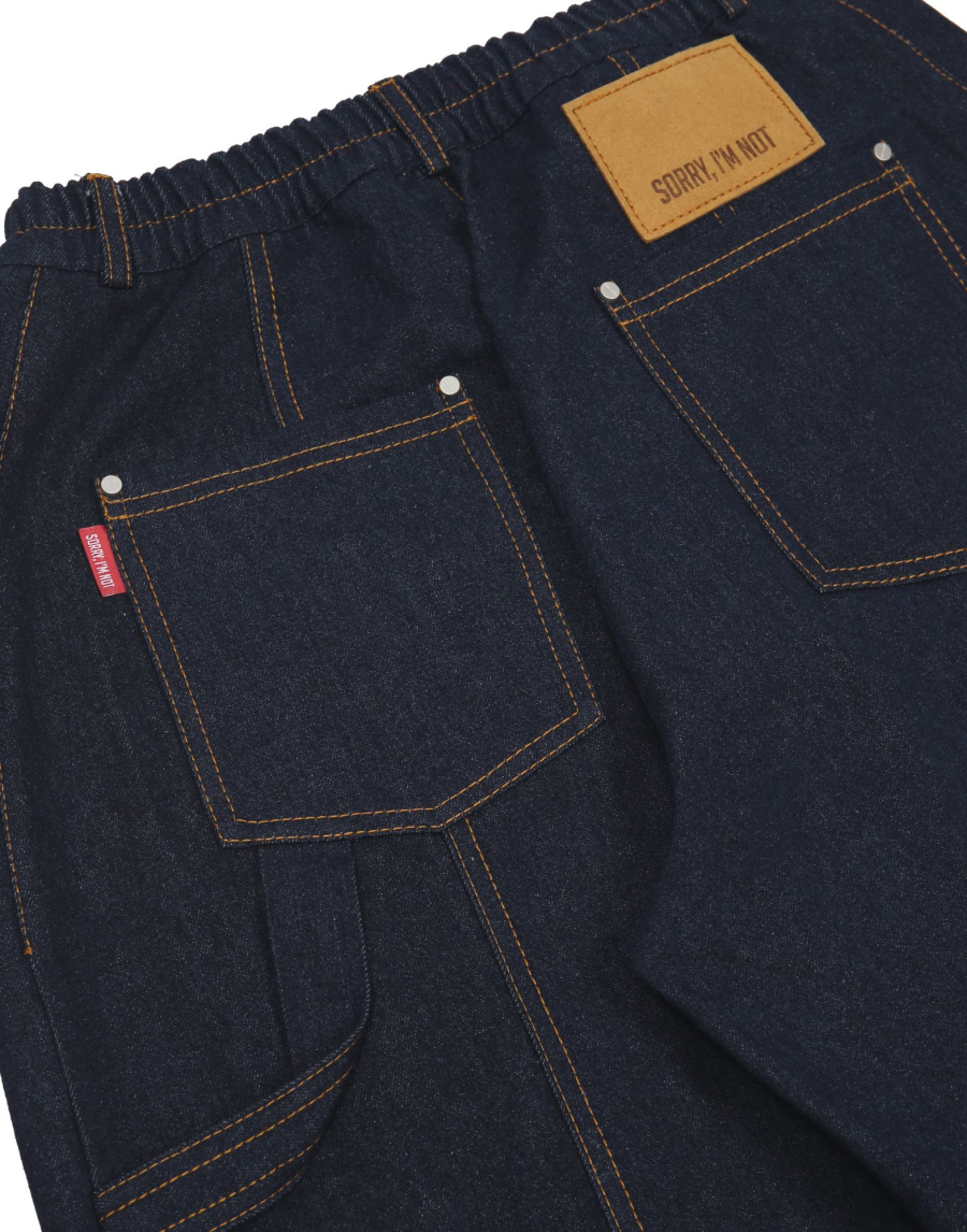 Джинсы мужские BAGGY SORRY, I’M NOT, цвет: синий,  купить онлайн