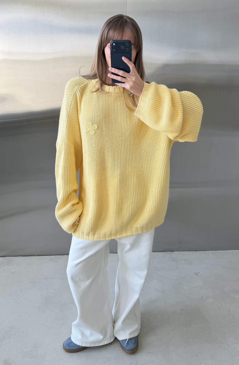 Джемпер с открытой спиной Label .B, цвет: Желтый Kn.01.34LY | новая ресейл коллекция купить онлайн