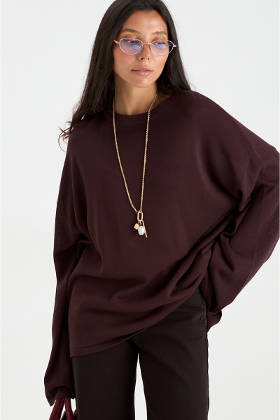 Лонгслив base MIA AIM, цвет: шоколадный, MIA620 купить онлайн