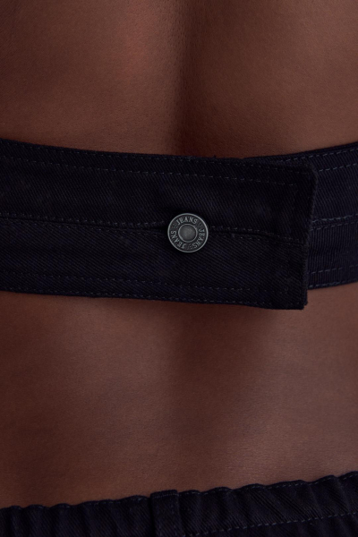 Топ Denim W с пряжками CULT, цвет: Черный,  купить онлайн