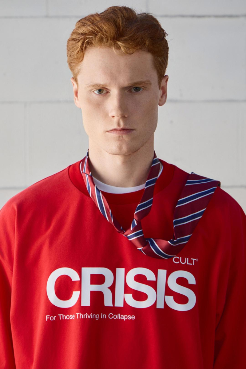 Футболка Crisis CULT, цвет: красный,  купить онлайн