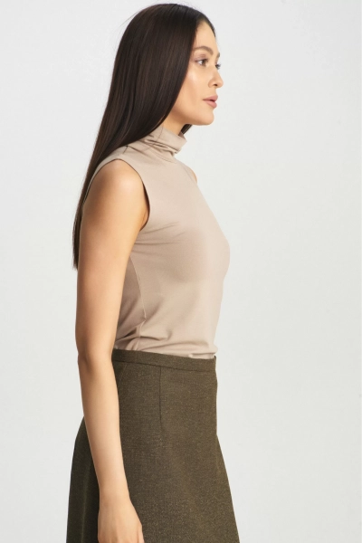 Топ-водолазка из вискозы Beige Erist store, цвет: бежевый НФ-00001920 |новая коллекция купить онлайн
