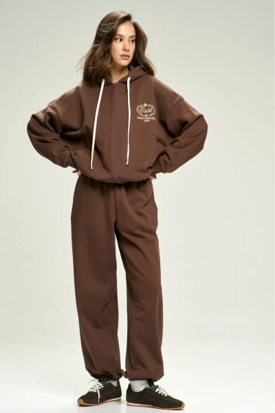 Худи ZIP Wellness Brown Erist store, цвет: коричневый, НФ-00002813 купить онлайн