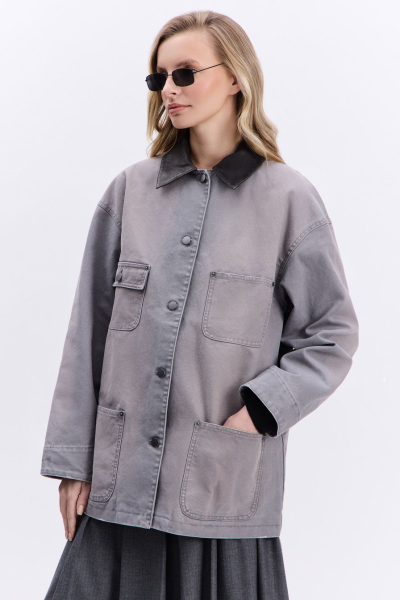 Куртка из 100% хлопка TOPTOP, цвет: серый, TT.040.16830.800 купить онлайн