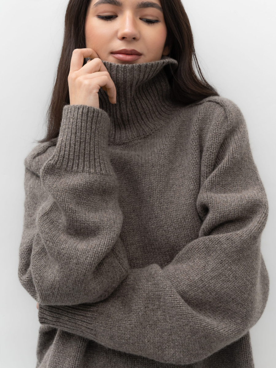 Свитер с горлом TRES, цвет: какао, НФ-00002443 купить онлайн