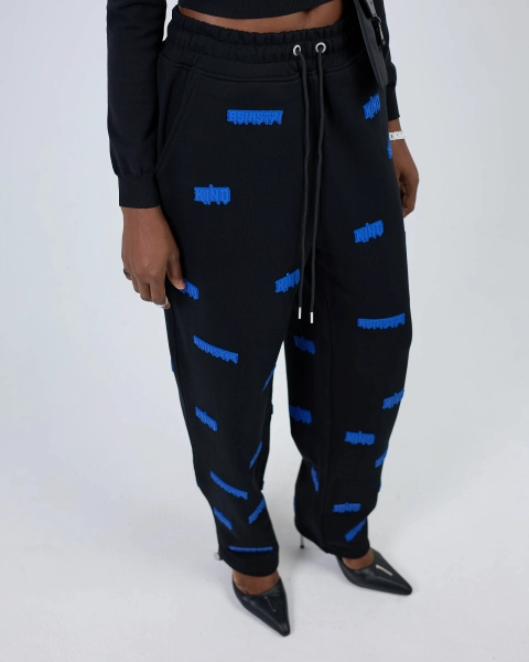 Джоггеры KINO PATTERN LOGO 580GR ASIA ST 71, цвет: Черный, Ast71.kino-jogg-pattern-bl купить онлайн