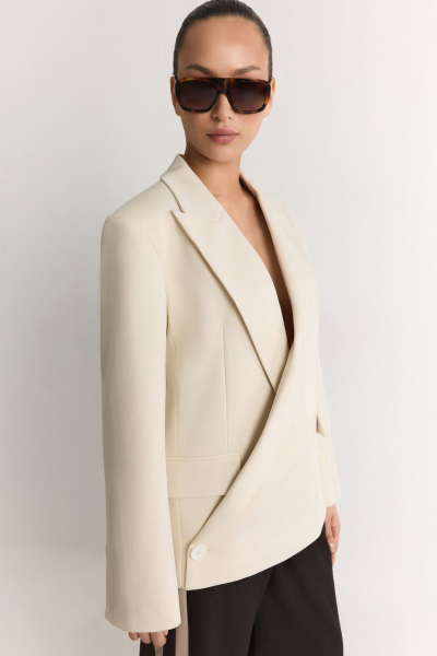 Жакет с запахом TOPTOP, цвет: молочный, TT.060.19436.120 купить онлайн